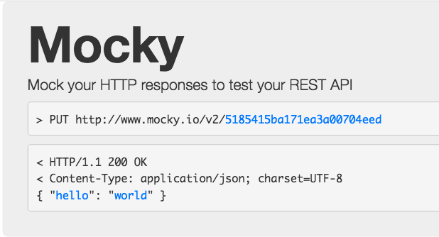 mocky api service